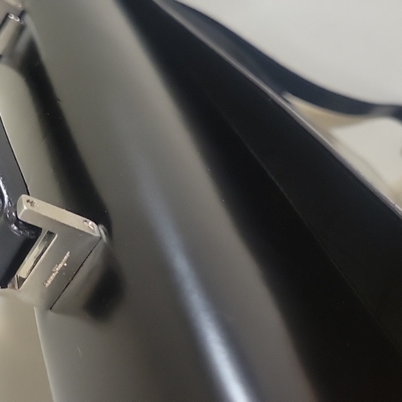 Salvatore Ferragamo Black Leather Briefcase - Picture 5 of 11